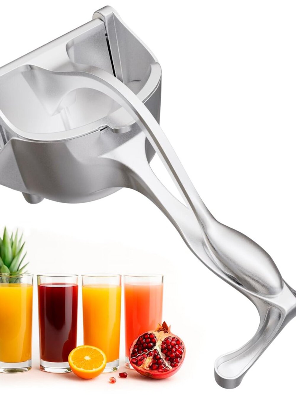 Hand Juicer Squeezer with Pour Spout Ergonomic Heavy Duty Handle Manual Juicers